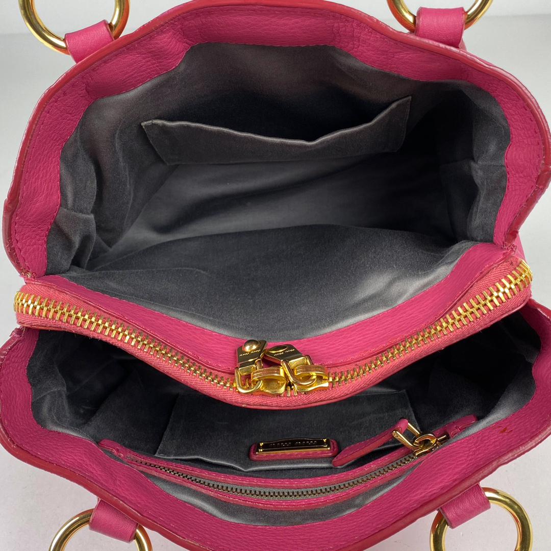 MIU MIU - ミュウ ミュウ ロゴ ハンドバッグ レディース 【中古 MIU MIU - ミュウ ミュウ ロゴ ハンドバッグ レディース 【中古