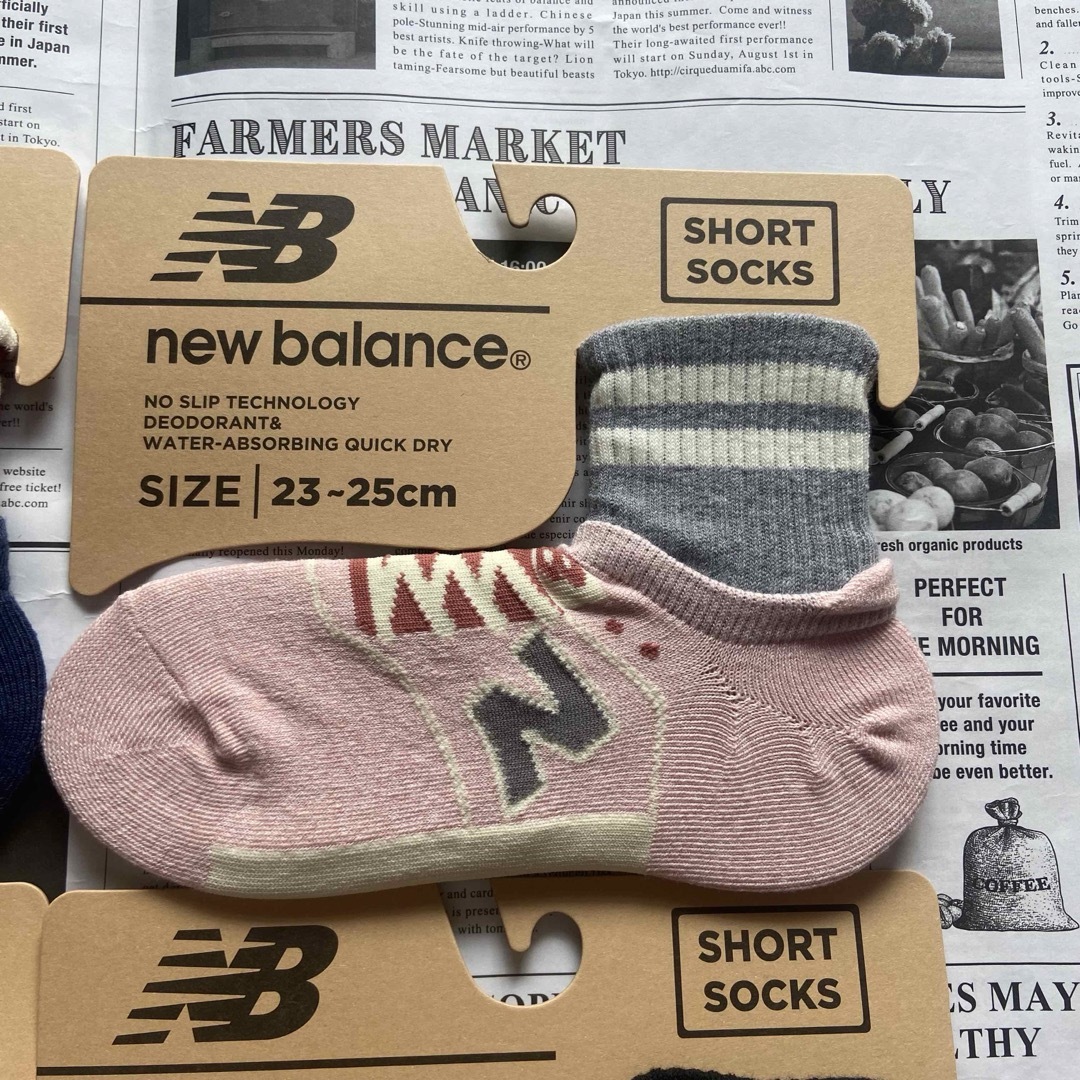 New Balance - 新品☆レディース23㎝〜25㎝☆ニューバランス靴下 New Balance - 新品☆レディース23㎝〜25㎝☆ニューバランス靴下