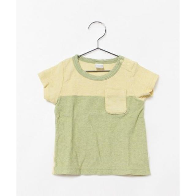 SHIPS KIDS(シップスキッズ)の新品　SHIPS KIDS パイル 切り替え Tシャツ キッズ/ベビー/マタニティのベビー服(~85cm)(Ｔシャツ)の商品写真