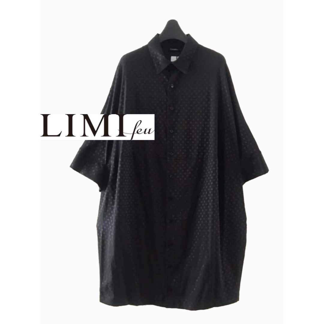 LIMI feu - 【LIMI feu】ピンドットドルマンシャツワンピース LIMI feu - 【LIMI feu】ピンドットドルマンシャツワンピース