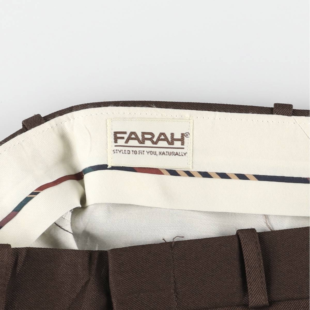 古着 80年代 FARAH スラックスパンツ メンズw33相当 古着 80年代 FARAH スラックスパンツ メンズw33相当