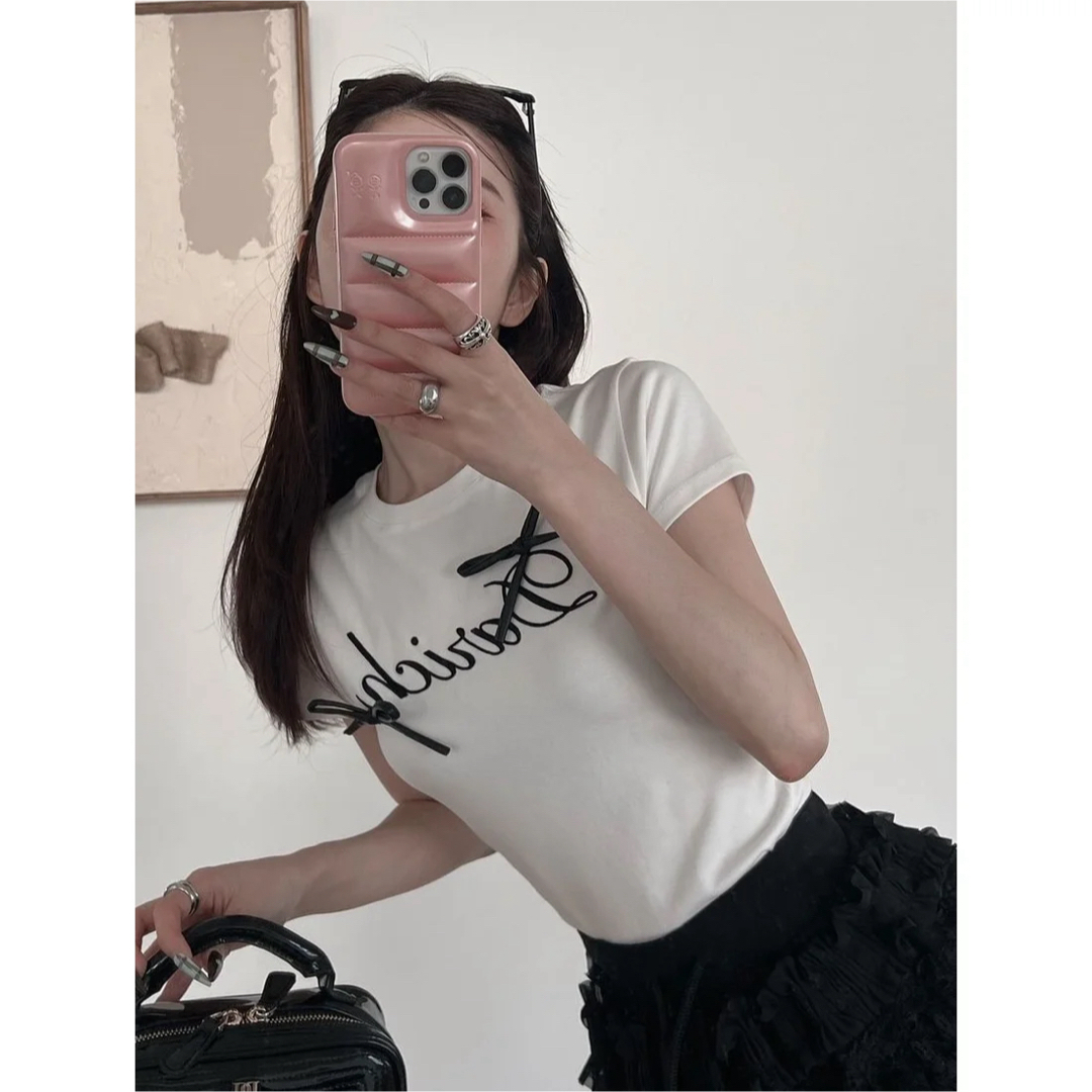 Darich - 新品タグ付 ダーリッチ リボンロゴTシャツ ホワイト Darich - 新品タグ付 ダーリッチ リボンロゴTシャツ ホワイト