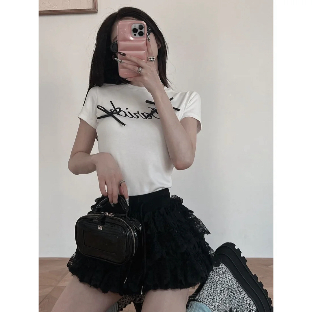 Darich - 新品タグ付 ダーリッチ リボンロゴTシャツ ホワイト Darich - 新品タグ付 ダーリッチ リボンロゴTシャツ ホワイト