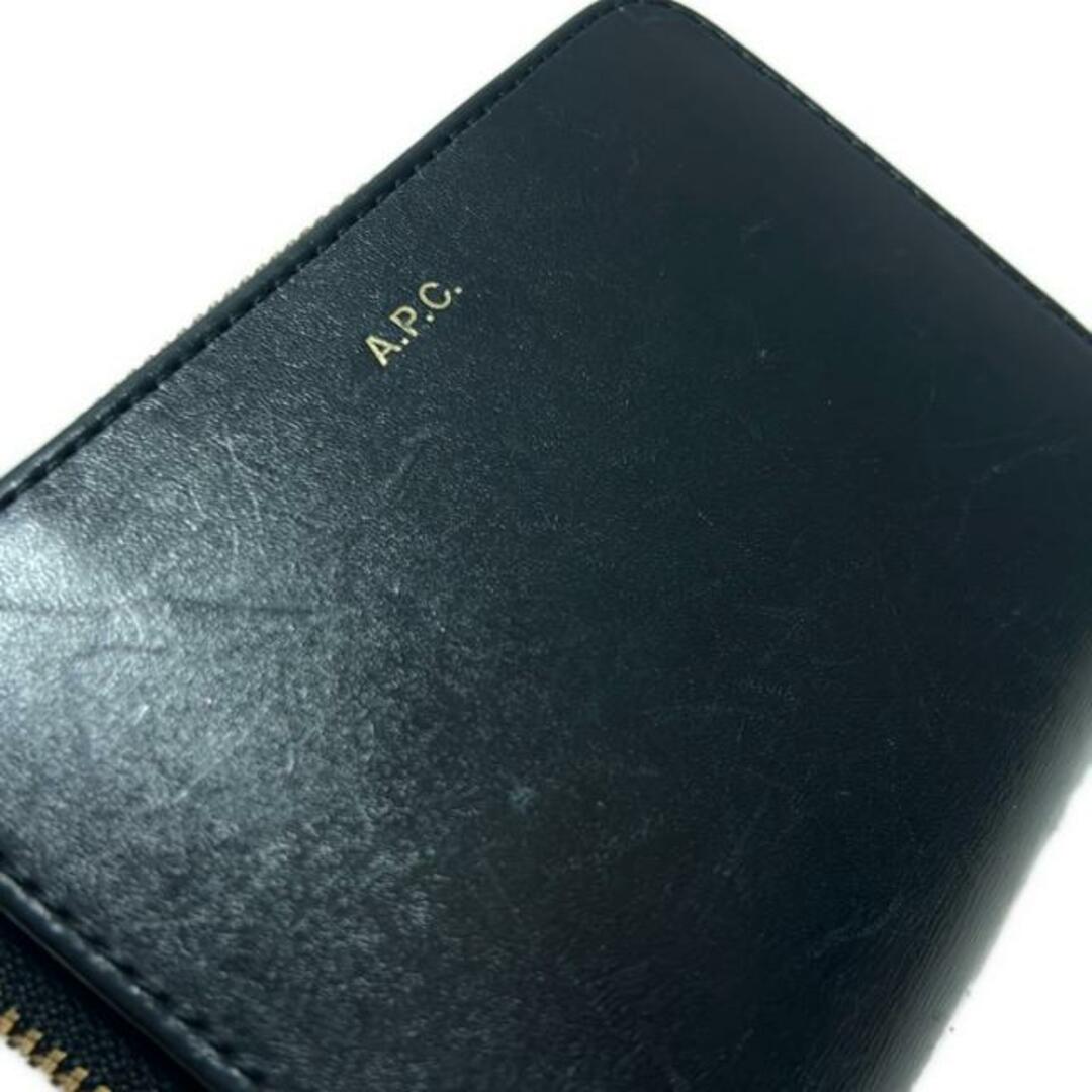 A.P.C - A.P.C.(アーペーセー) 2つ折り財布 - 黒 レザーの通販 A.P.C - A.P.C.(アーペーセー) 2つ折り財布 - 黒 レザーの通販