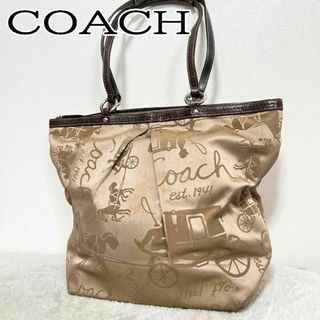 COACH - 【美品】◇コーチ◇ シグネチャー / キャンバス×レザー COACH - 【美品】◇コーチ◇ シグネチャー / キャンバス×レザー