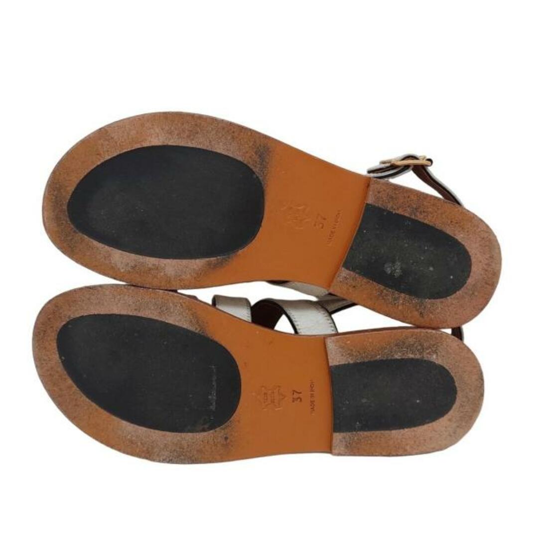 MARNI - MARNI(マルニ) サンダル 37 レディース - 白×黒 MARNI - MARNI(マルニ) サンダル 37 レディース - 白×黒