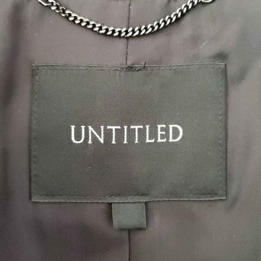 UNTITLED(アンタイトル)のUNTITLED(アンタイトル) コート サイズS レディース美品  - 黒 長袖/カシミヤ混/冬 レディースのジャケット/アウター(その他)の商品写真