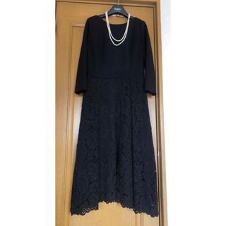 ADORE - アドーア コンビネーションジョーゼットワンピース38美 ADORE - アドーア コンビネーションジョーゼットワンピース38美