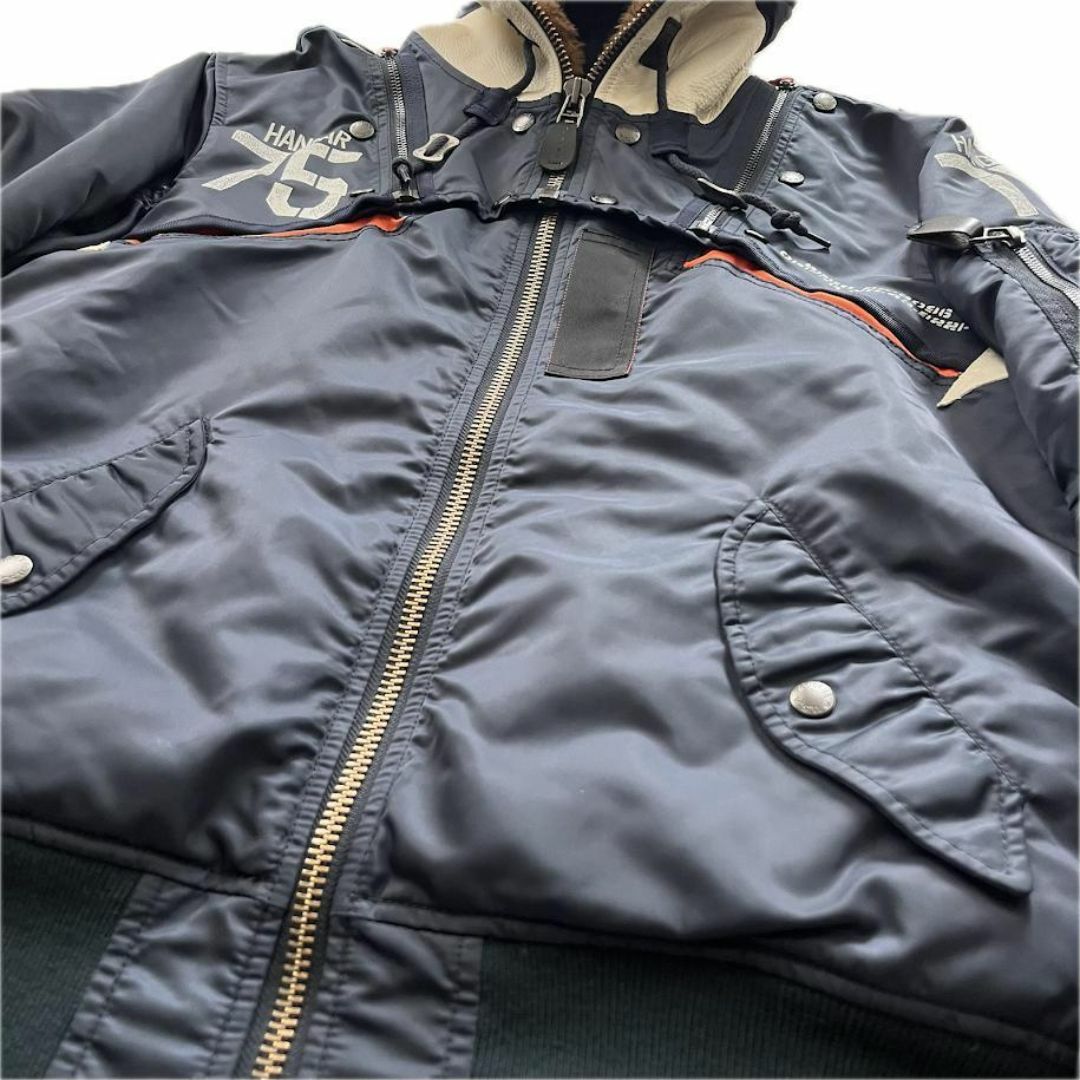 AVIREX - AVIREX MA-1 REMODEL MARK2 ミリタリージャケット Lの AVIREX - AVIREX MA-1 REMODEL MARK2 ミリタリージャケット Lの