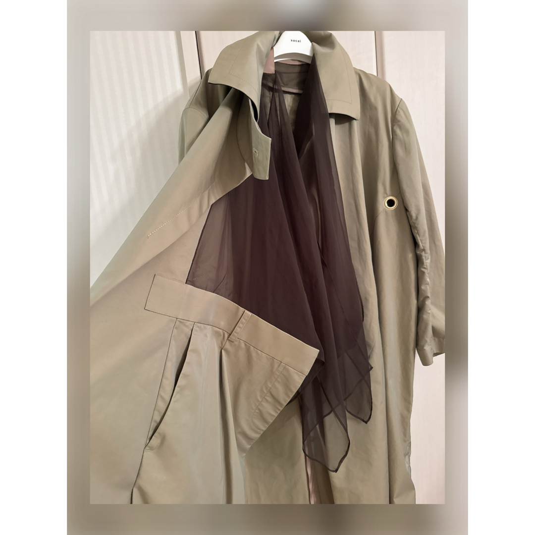 sacai - sacai コレクション 高橋らら お色違い トレンチコート sacai - sacai コレクション 高橋らら お色違い トレンチコート