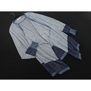 DIESEL - DIESEL ディーゼル リネン混 ボーダー ショール DIESEL - DIESEL ディーゼル リネン混 ボーダー ショール