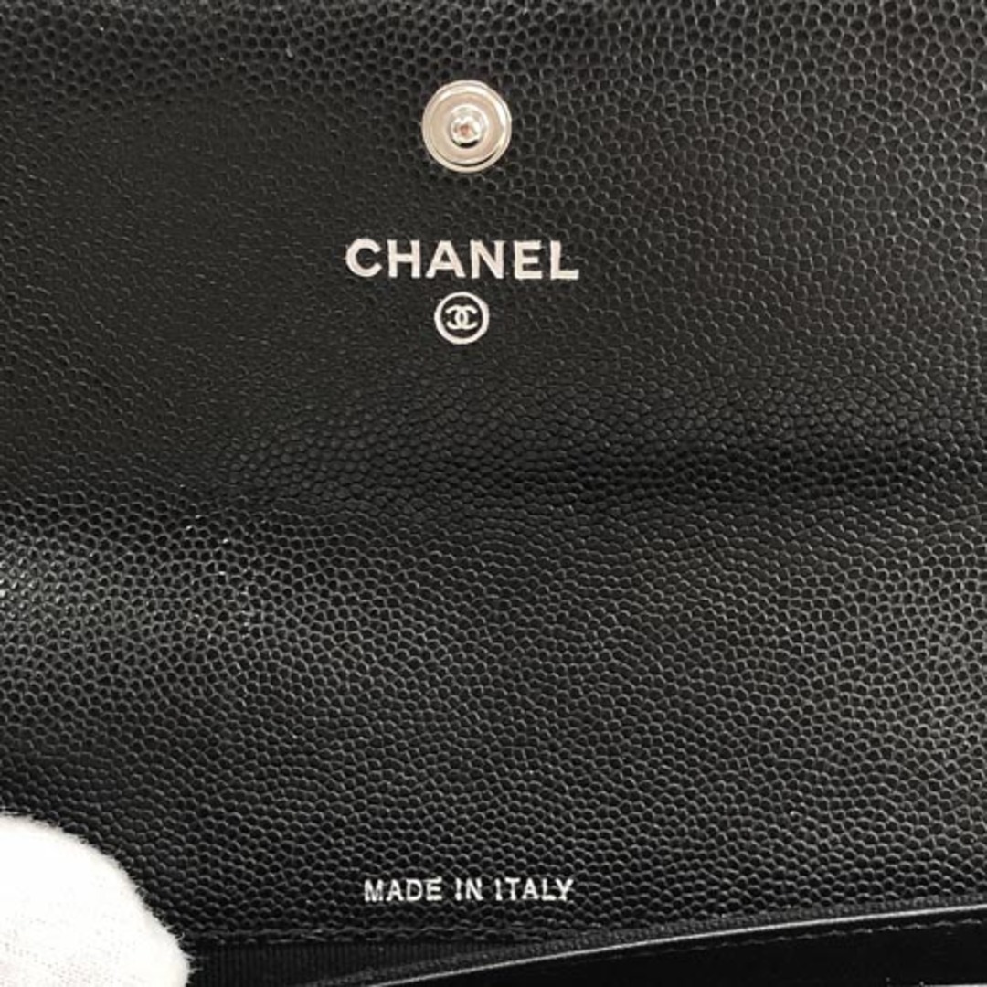 CHANEL - シャネル ボーイシャネル 二つ折り長財布 キャビア CHANEL - シャネル ボーイシャネル 二つ折り長財布 キャビア