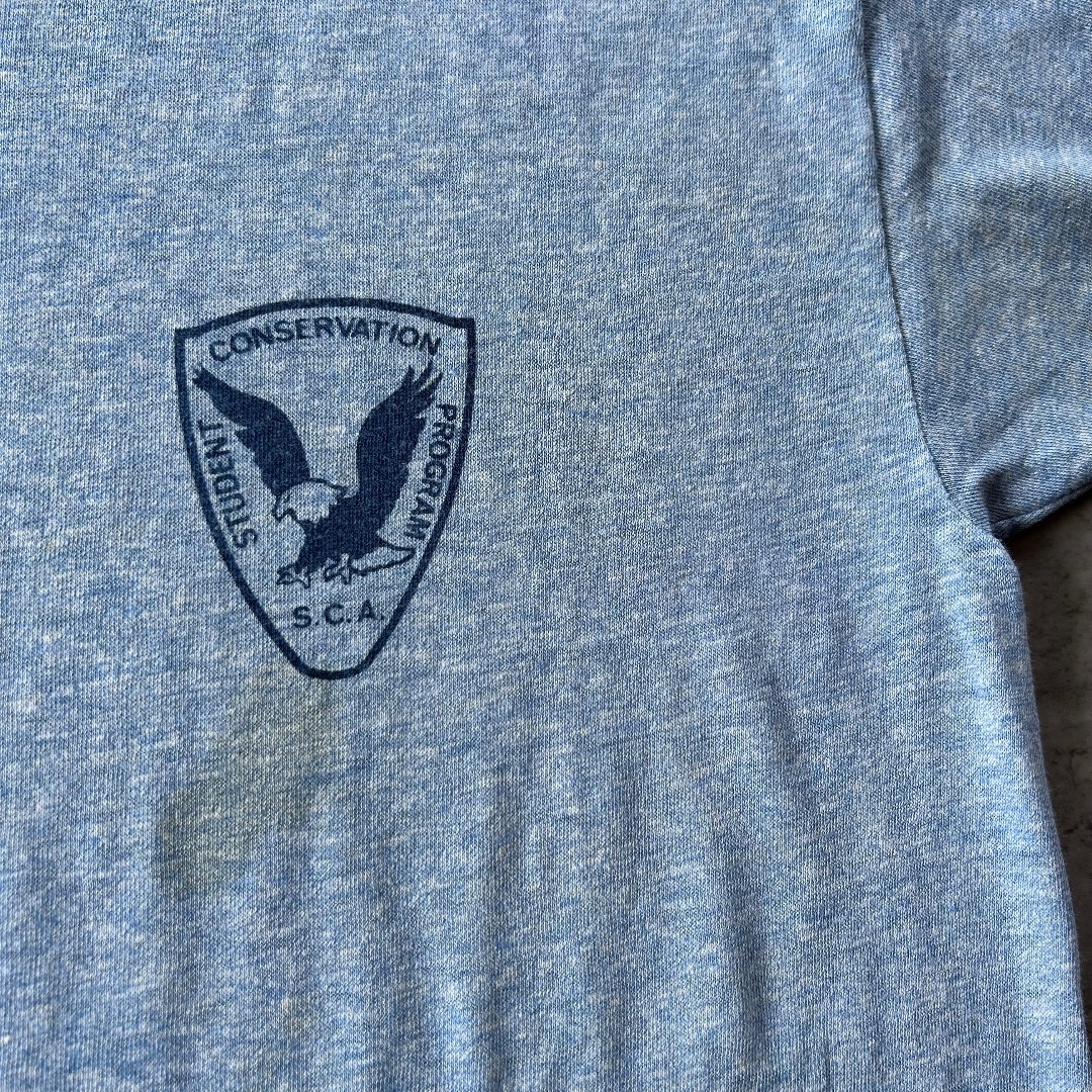 Champion - 70s チャンピオン リンガーtシャツ USA製 L 霜降り Champion - 70s チャンピオン リンガーtシャツ USA製 L 霜降り
