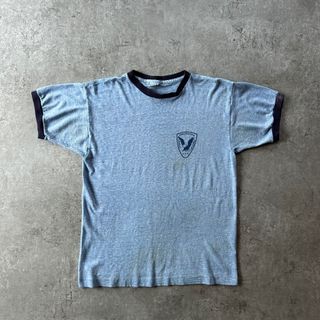 チャンピオン(Champion)の70s チャンピオン リンガーtシャツ USA製 L 霜降りブルー SCA(Tシャツ/カットソー(半袖/袖なし))