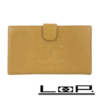 CHANEL - □美品□ シャネル 長財布 キャビア スキン レザー CHANEL - □美品□ シャネル 長財布 キャビア スキン レザー