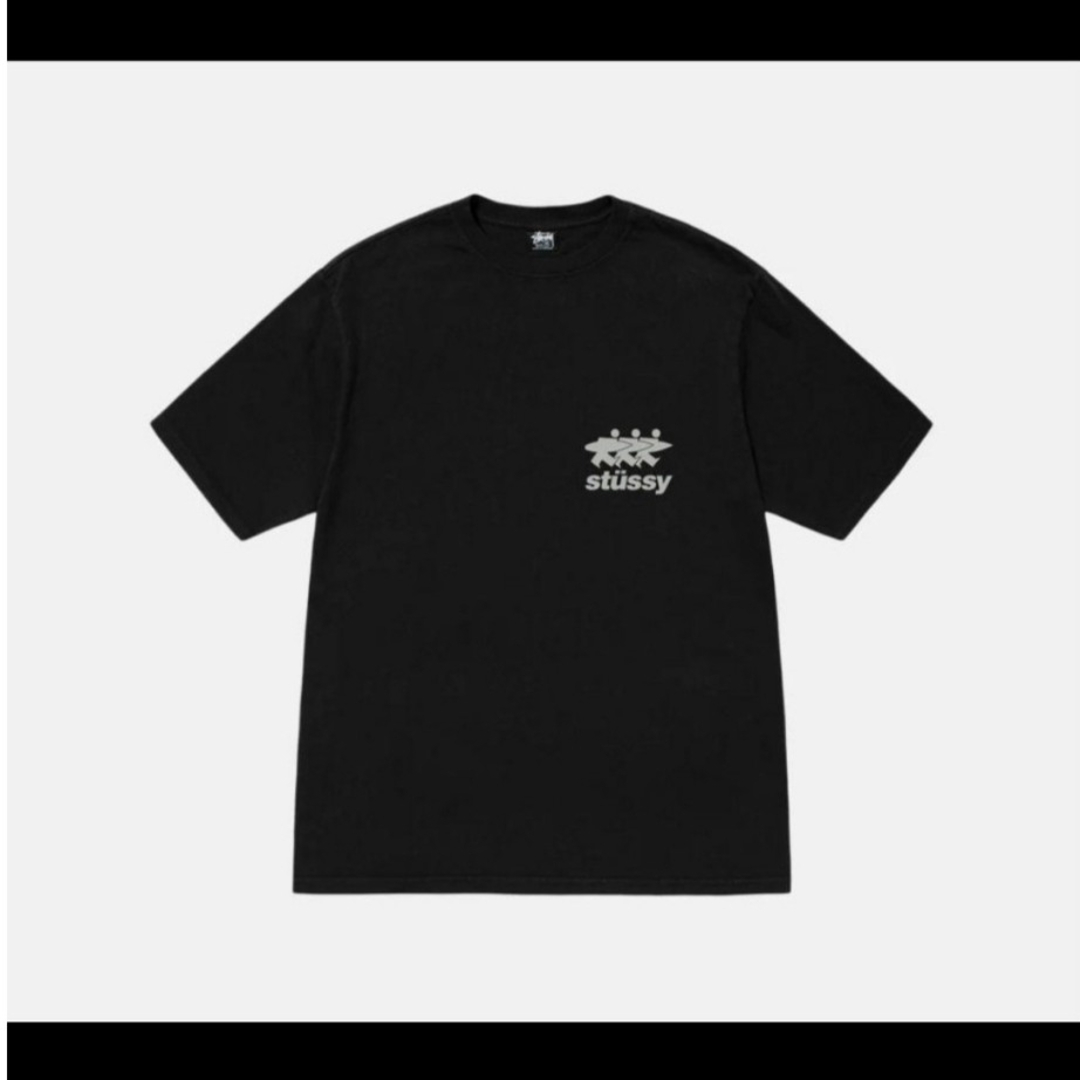 STUSSY - ステューシー SURFWALK TEE PIGMENT DYED 黒 Mサイズの STUSSY - ステューシー SURFWALK TEE PIGMENT DYED 黒 Mサイズの