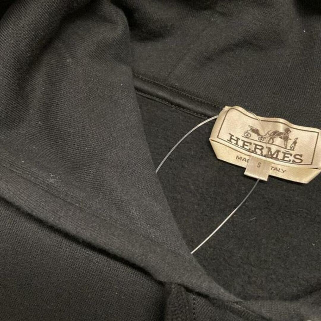 HERMES - HERMES(エルメス) パーカー サイズS メンズ - 黒 HERMES - HERMES(エルメス) パーカー サイズS メンズ - 黒