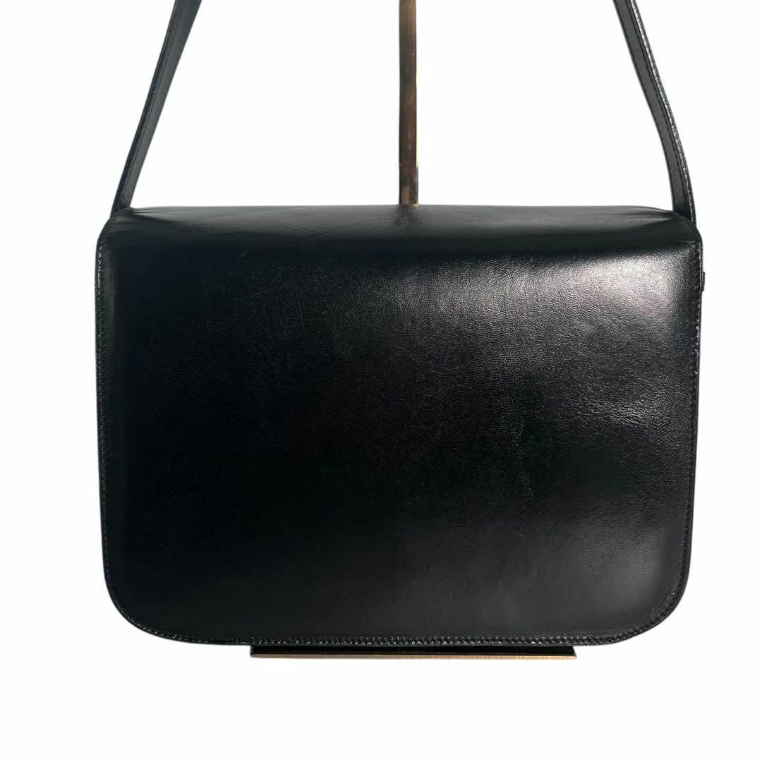 CELINE - セリーヌ ショルダーバッグ 馬車金具 レザー ゴールド CELINE - セリーヌ ショルダーバッグ 馬車金具 レザー ゴールド