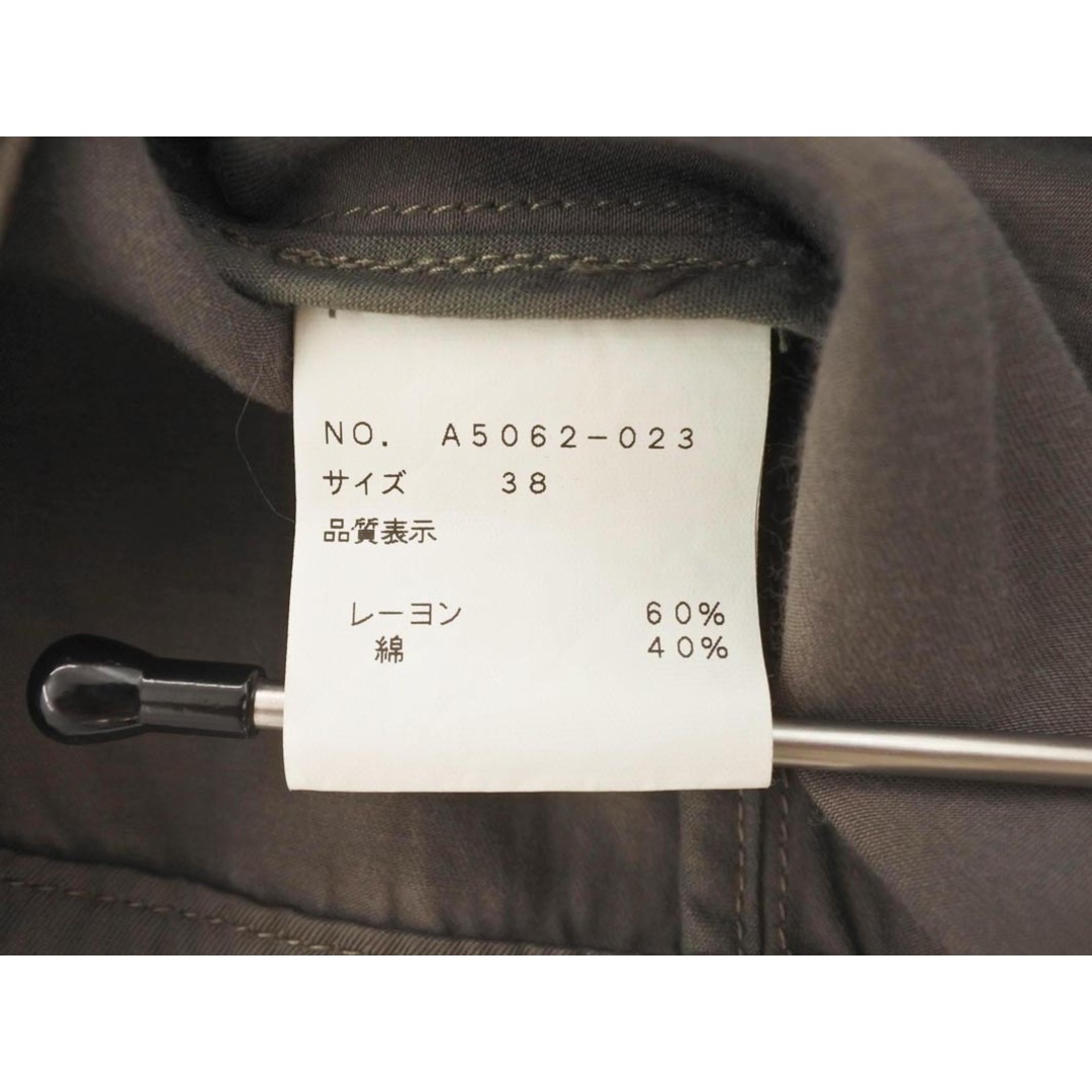 LUCA - LUCA ルカ ノーカラー ジャケット size38/カーキ LUCA - LUCA ルカ ノーカラー ジャケット size38/カーキ