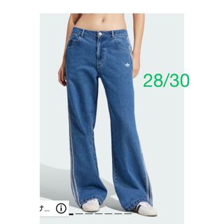 adidas - adidas ルーズデニム パンツ 海外限定 ブラック L adidas - adidas ルーズデニム パンツ 海外限定 ブラック L