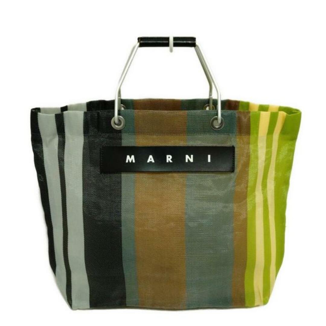 MARNI - MARNI(マルニ) トートバッグ - ブラウン×イエロー MARNI - MARNI(マルニ) トートバッグ - ブラウン×イエロー