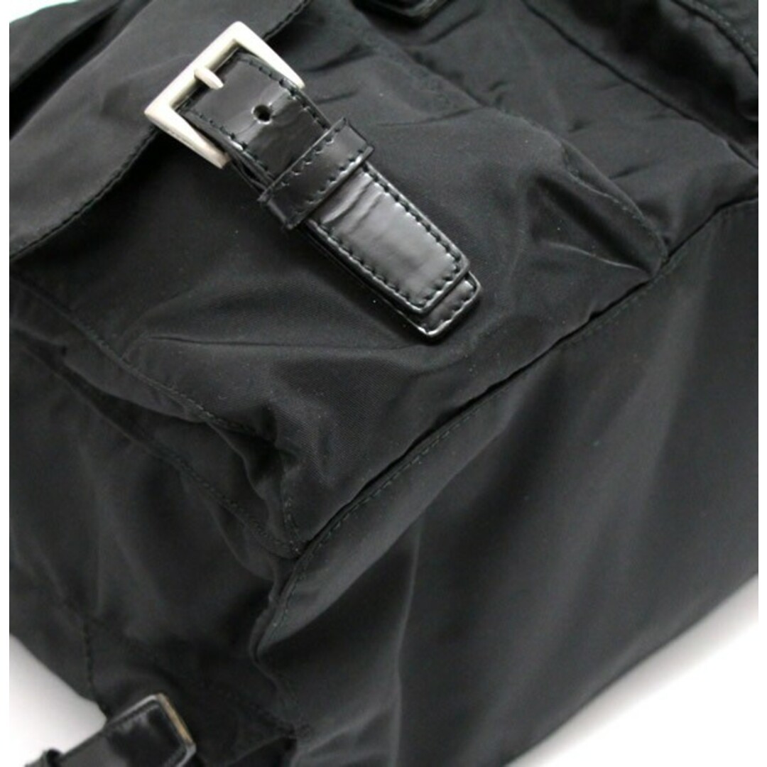PRADA - プラダ PRADA 三角ロゴ Wポケット リュックサック PRADA - プラダ PRADA 三角ロゴ Wポケット リュックサック