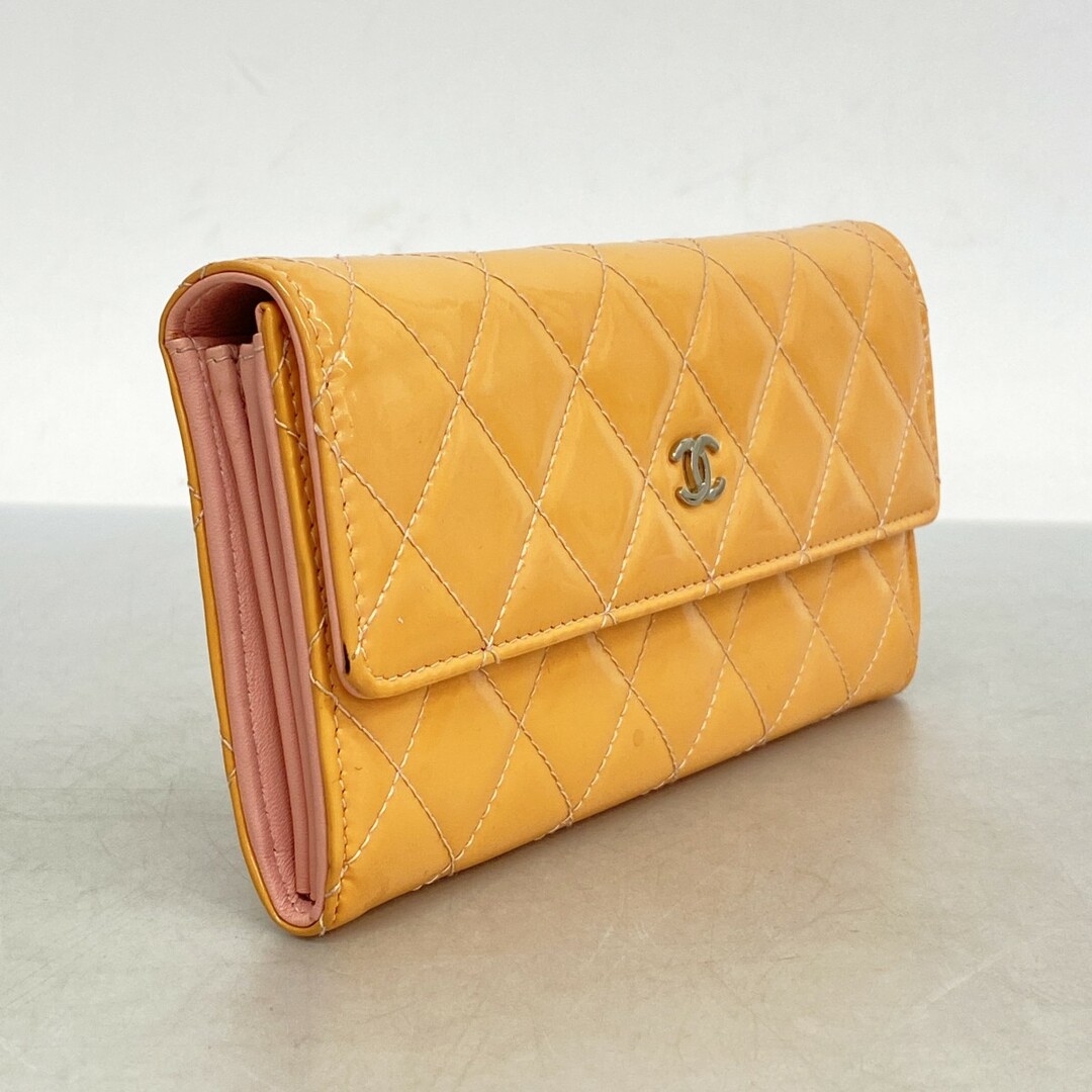 CHANEL - 【5db2340】シャネル 長財布 マトラッセ パテント CHANEL - 【5db2340】シャネル 長財布 マトラッセ パテント