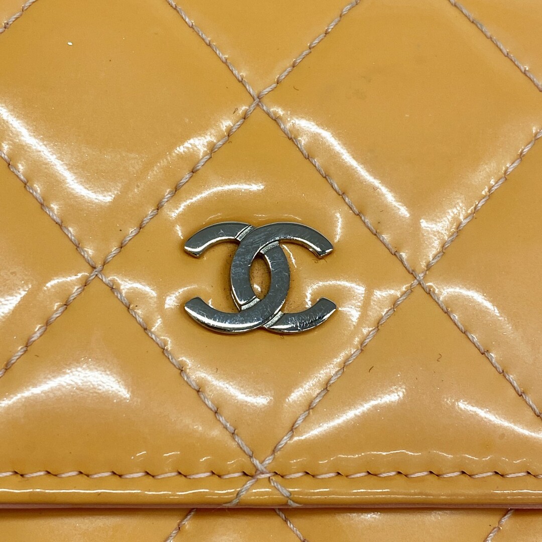 CHANEL - 【5db2340】シャネル 長財布 マトラッセ パテント CHANEL - 【5db2340】シャネル 長財布 マトラッセ パテント