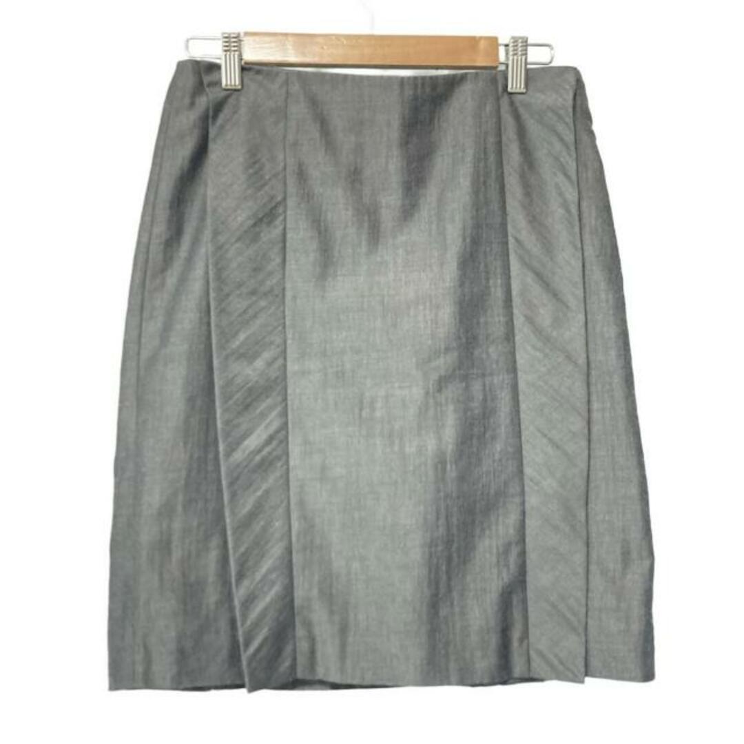 Drawer - Drawer(ドゥロワー) スカート サイズ38 M レディース美品  - グレー ひざ丈