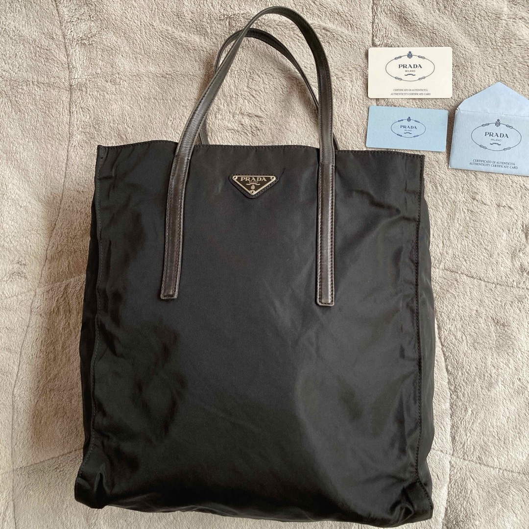 PRADA - PRADA プラダ トートバッグ ナイロン 三角ロゴプレート PRADA - PRADA プラダ トートバッグ ナイロン 三角ロゴプレート