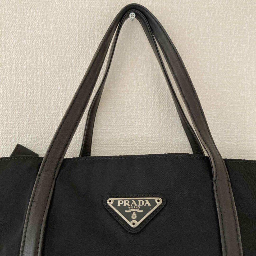 PRADA - PRADA プラダ トートバッグ ナイロン 三角ロゴプレート PRADA - PRADA プラダ トートバッグ ナイロン 三角ロゴプレート
