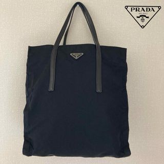 PRADA - 未使用に近い✨プラダ トートバッグ レザー ダーク PRADA - 未使用に近い✨プラダ トートバッグ レザー ダーク