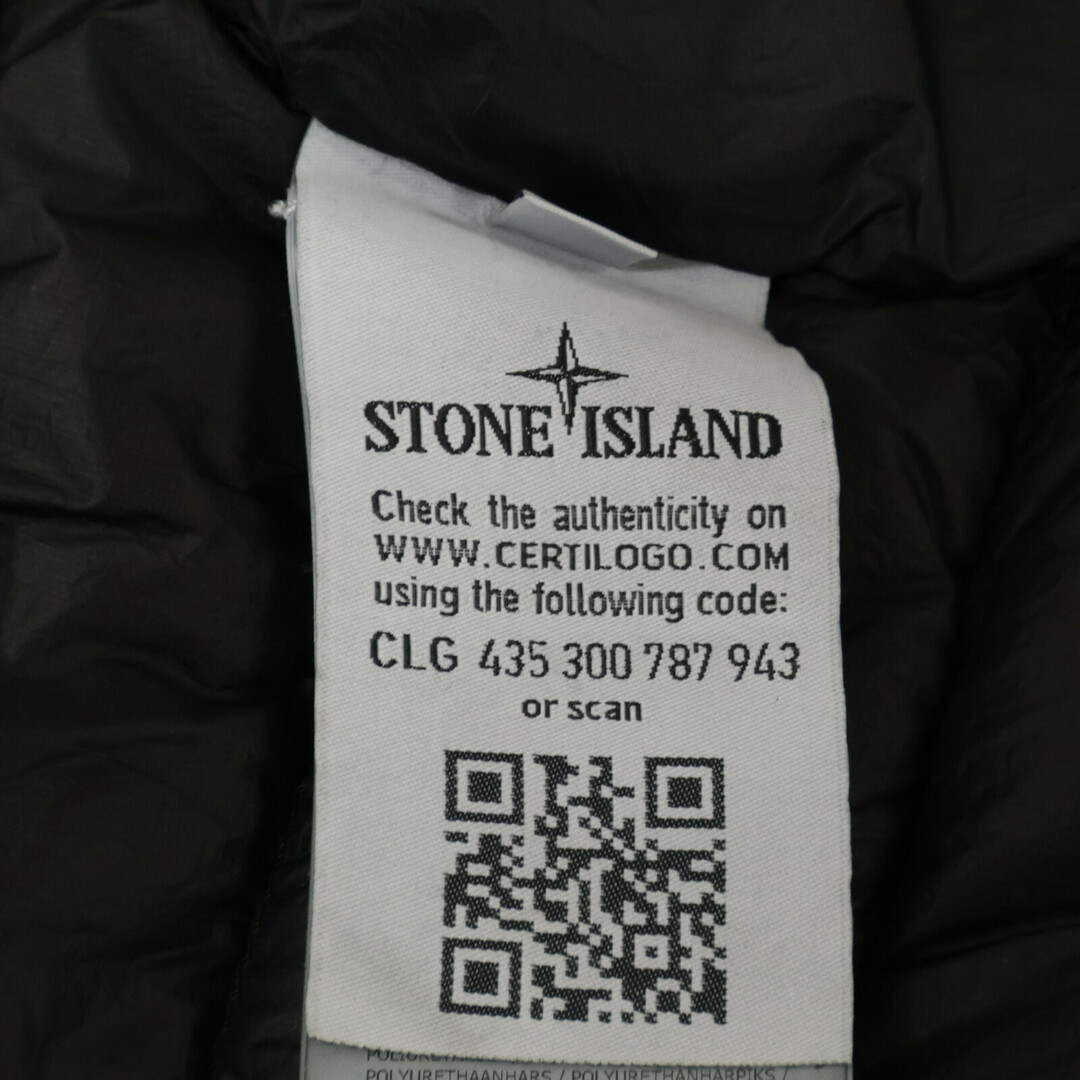 STONE ISLAND - ストーンアイランド 691541424 ガーメントダイ ブラック STONE ISLAND - ストーンアイランド 691541424 ガーメントダイ ブラック