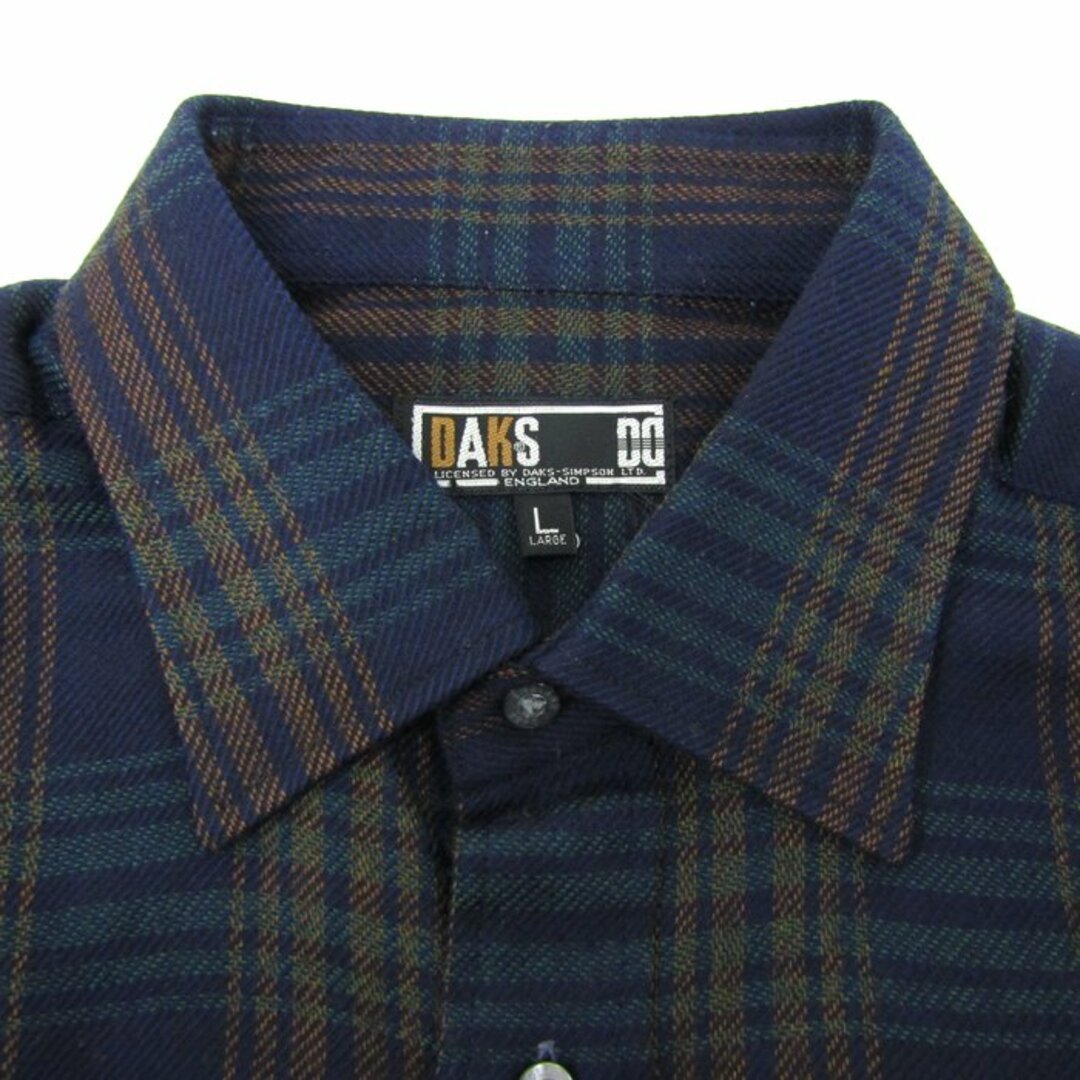 DAKS - ダックス 長袖シャツ トップス ネルシャツ チェック柄 DAKS - ダックス 長袖シャツ トップス ネルシャツ チェック柄