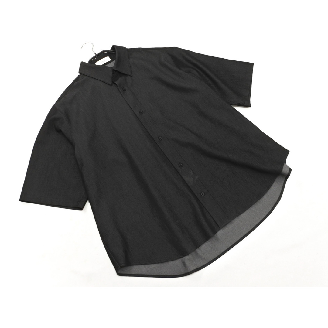 remer リメール アンティローザ オーバーサイズ シャツ sizeS/黒 remer リメール アンティローザ オーバーサイズ シャツ sizeS/黒