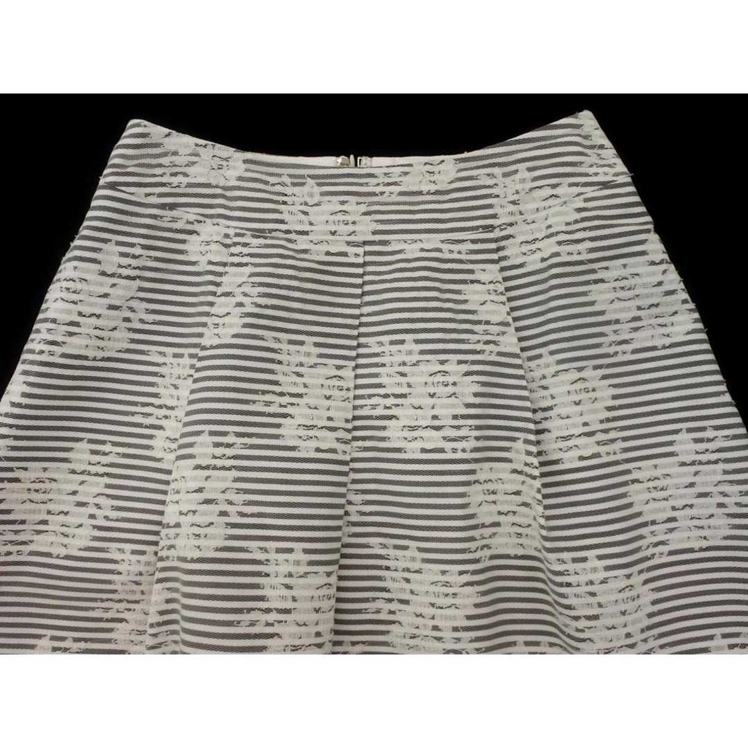 M'S GRACY - エムズグレイシー ボーダー レース スカート size38 M'S GRACY - エムズグレイシー ボーダー レース スカート size38