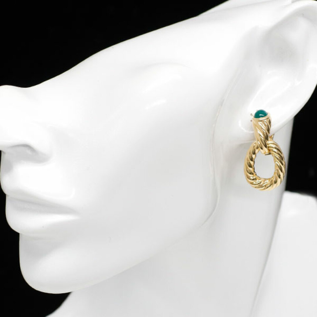 BOUCHERON - ブシュロン K18YG カルセドニー ピアス セルパン BOUCHERON - ブシュロン K18YG カルセドニー ピアス セルパン