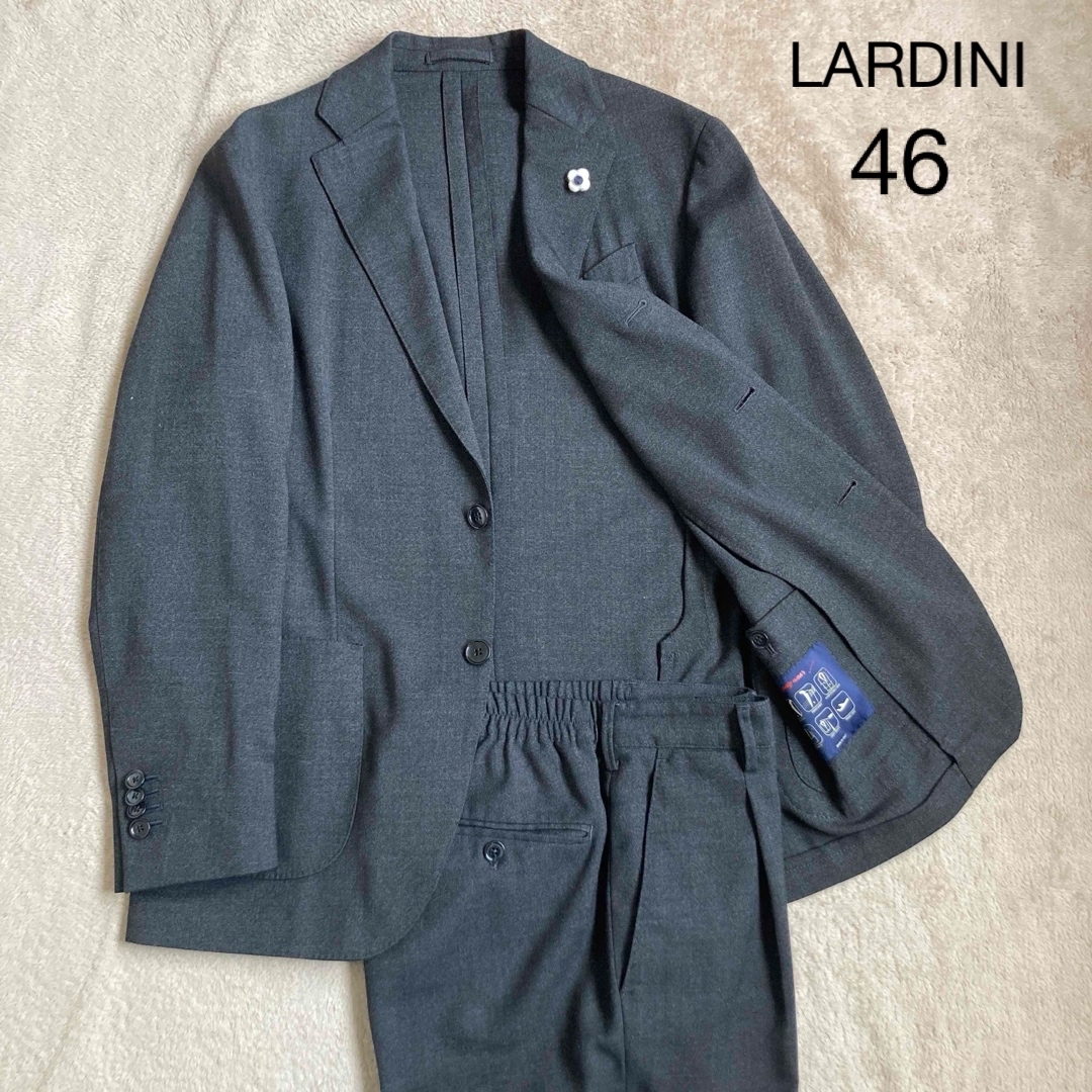 LARDINI - LARDINI ラルディーニ 春夏 アンコン トラベル スーツ LARDINI - LARDINI ラルディーニ 春夏 アンコン トラベル スーツ