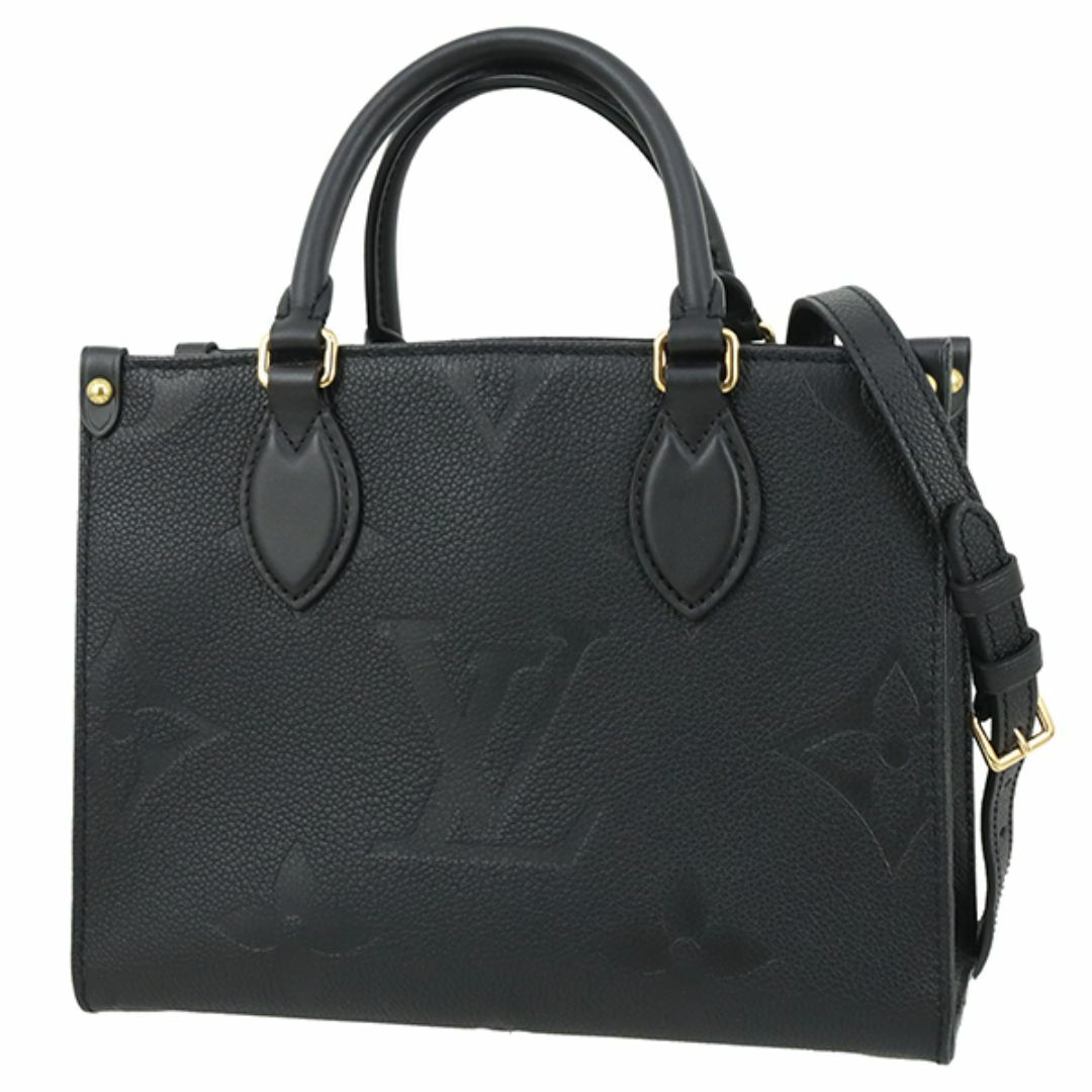 LOUIS VUITTON - ルイヴィトン オンザゴーPM トートバッグ ショルダーバッグ ジャイアントモノグラム キャンバス ブラック 黒 レディース 未使用 154344