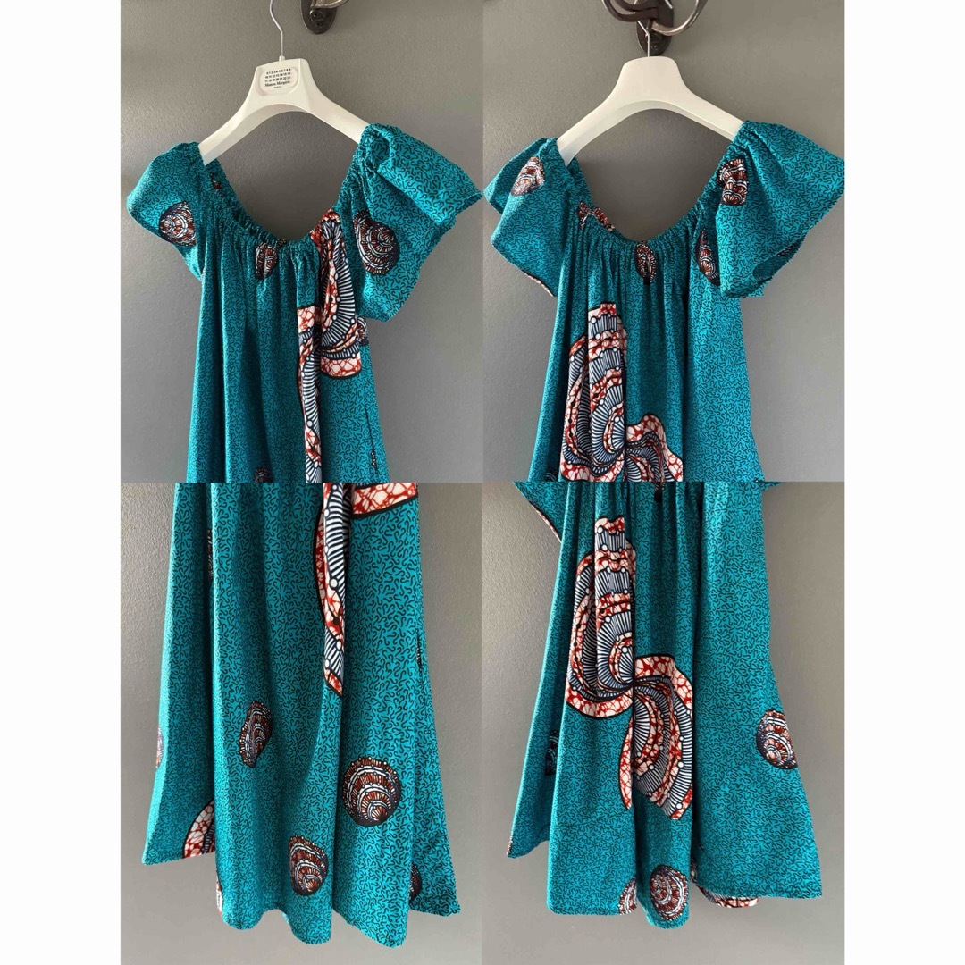 VINTAGE - ビンテージ 70s アフリカン ドレス バティック VINTAGE - ビンテージ 70s アフリカン ドレス バティック