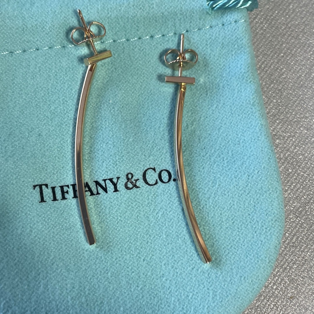 Tiffany & Co. - ティファニー Tバーピアス ローズゴールドの Tiffany & Co. - ティファニー Tバーピアス ローズゴールドの