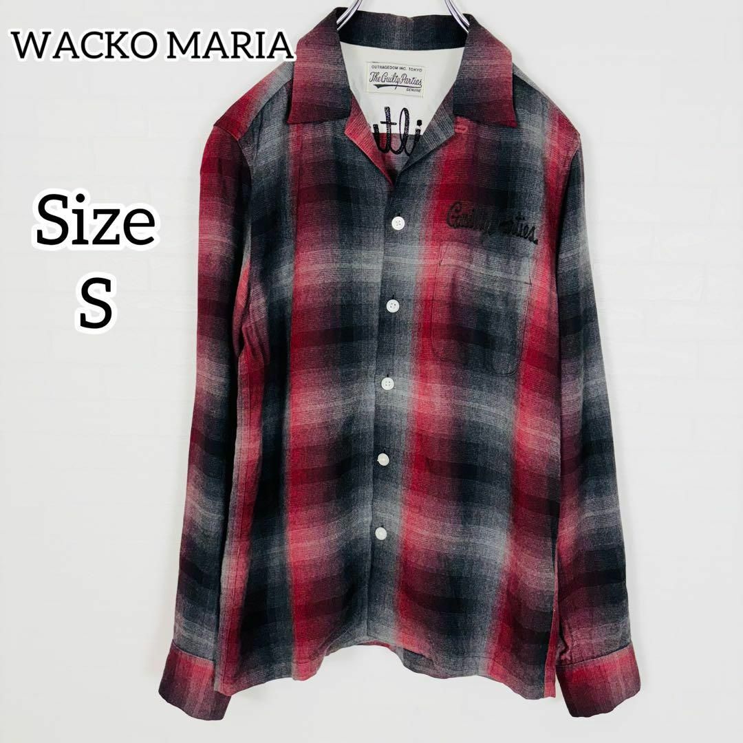 WACKO MARIA - 1692【美品】ワコマリア オンブレチェック 開襟 WACKO MARIA - 1692【美品】ワコマリア オンブレチェック 開襟