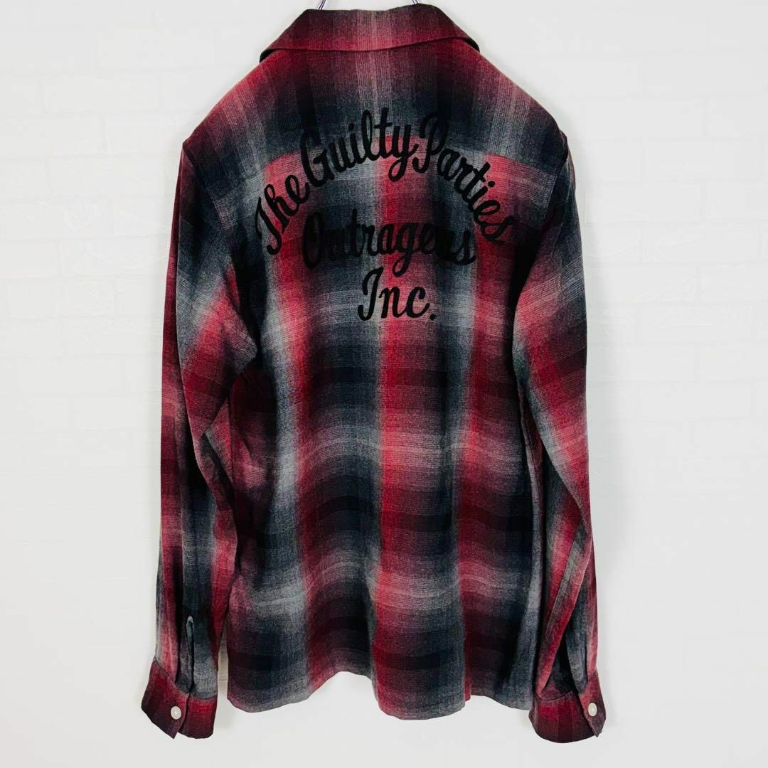 WACKO MARIA - 1692【美品】ワコマリア オンブレチェック 開襟 WACKO MARIA - 1692【美品】ワコマリア オンブレチェック 開襟