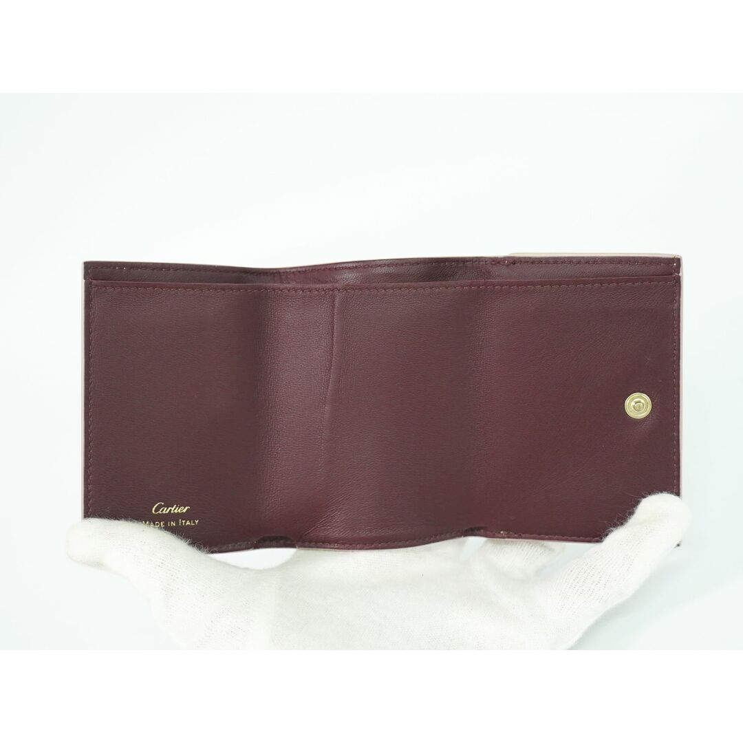 Cartier - 本物 カルティエ Cartier レザー二つ折り 折財布 Cartier - 本物 カルティエ Cartier レザー二つ折り 折財布