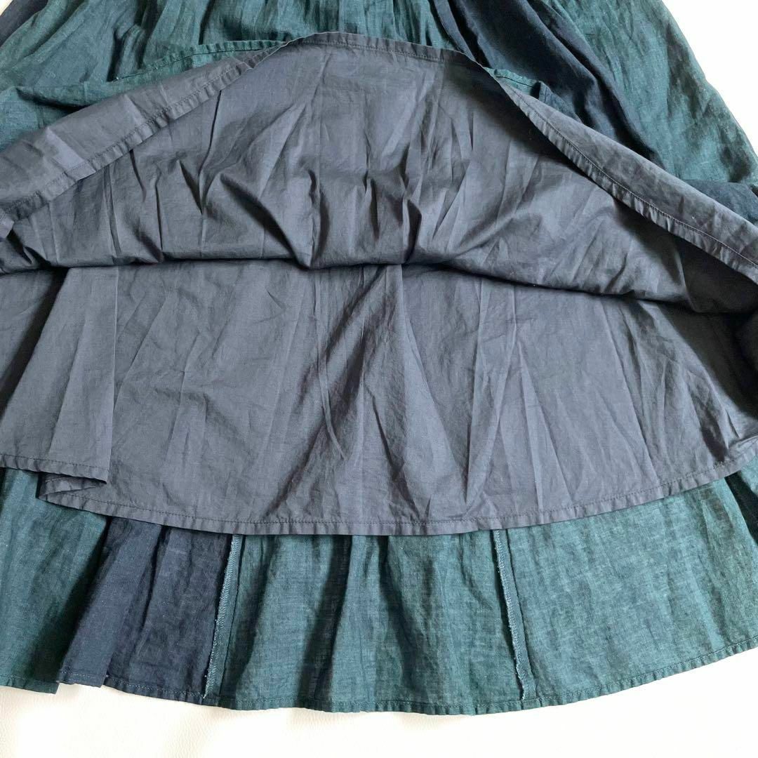 4705【美品】パラスパレス 現行モデル インディゴガーゼギャザー 4705【美品】パラスパレス 現行モデル インディゴガーゼギャザー