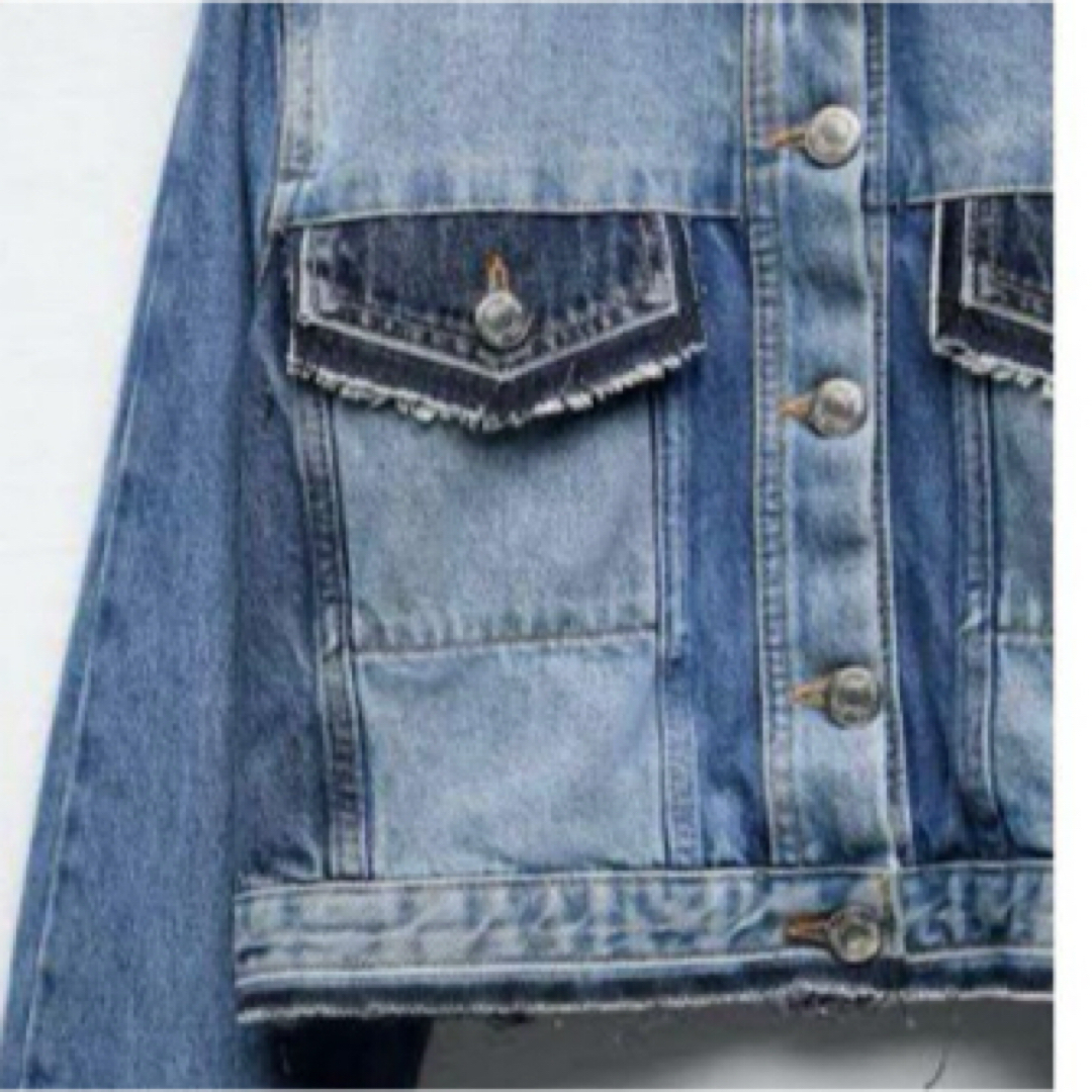 ZARA - ZARA パッチワーク デニム ジャケット Sの通販 by ZARA - ZARA パッチワーク デニム ジャケット Sの通販 by