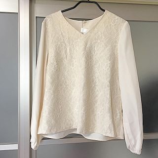 ロペピクニック(Rope' Picnic)の新品♡ロペピクニック レースシフォントップス(カットソー(長袖/七分))