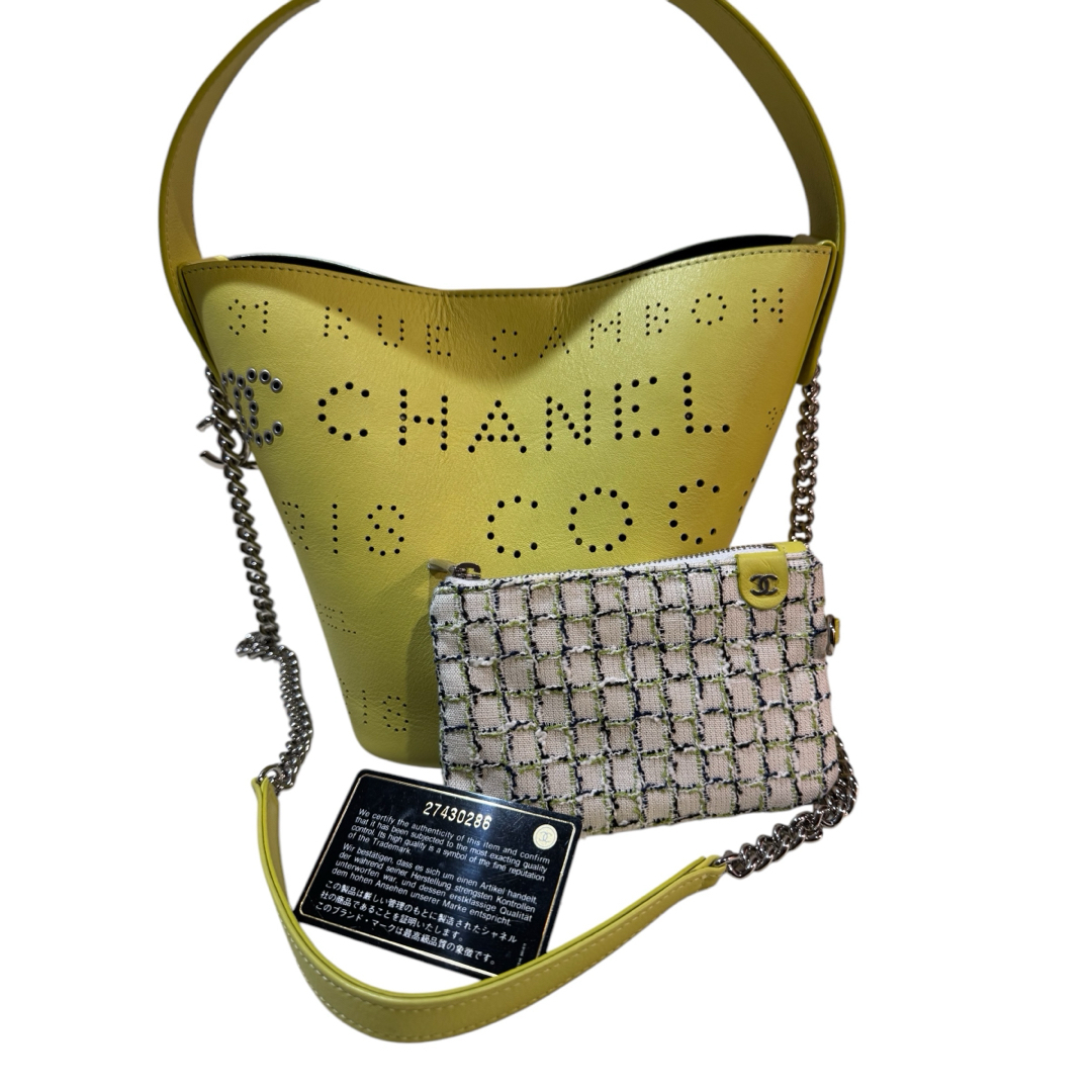 CHANEL - CHANEL 2way バッグ　イエロー