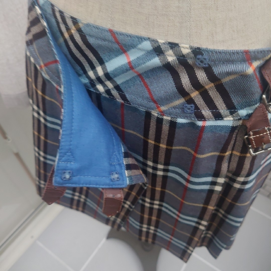 BURBERRY BLUE LABEL - BURBERRY BLUE LABEL 青系チェック BURBERRY BLUE LABEL - BURBERRY BLUE LABEL 青系チェック