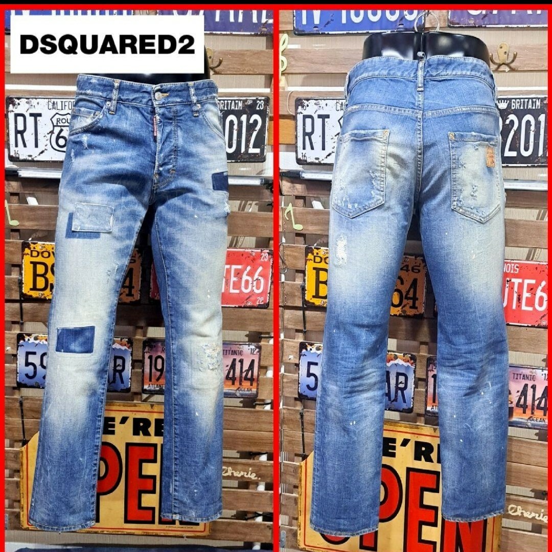DSQUARED2 - Dsquared2 パッチワーク リメイク加工 ジーンズ DSQUARED2 - Dsquared2 パッチワーク リメイク加工 ジーンズ